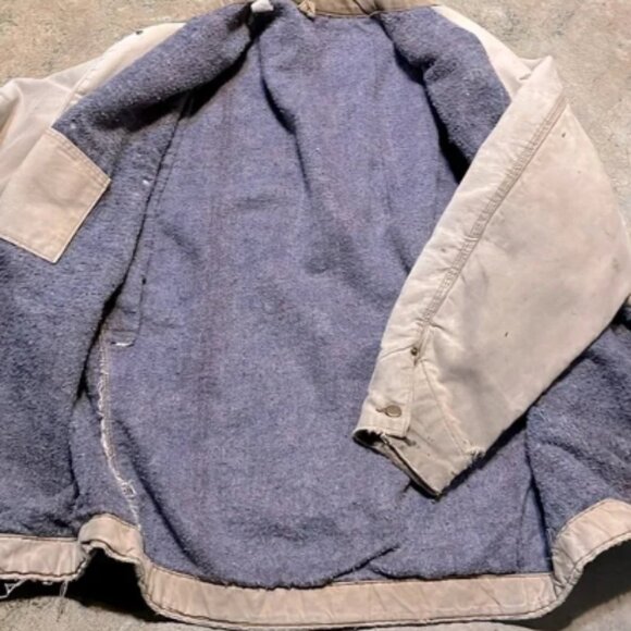 Vintage Carhartt 80’s Blanket Lined Chore Jacket Size 48L - Picture 5 of 13